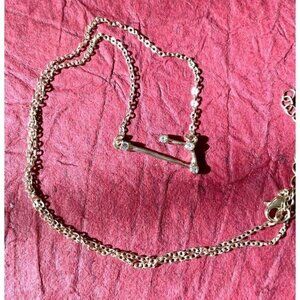 Gold Plated Necklace Gemini Zodiac Sign Constellation Cubic Zirconia